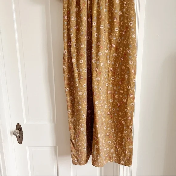 Floral Brown Women's Dress - Picture 5 of 7